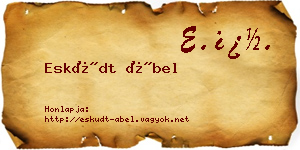 Esküdt Ábel névjegykártya